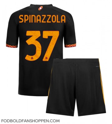 AS Roma Leonardo Spinazzola #37 Tredjetrøje Børn 2023-24 Kortærmet (+ Korte bukser)